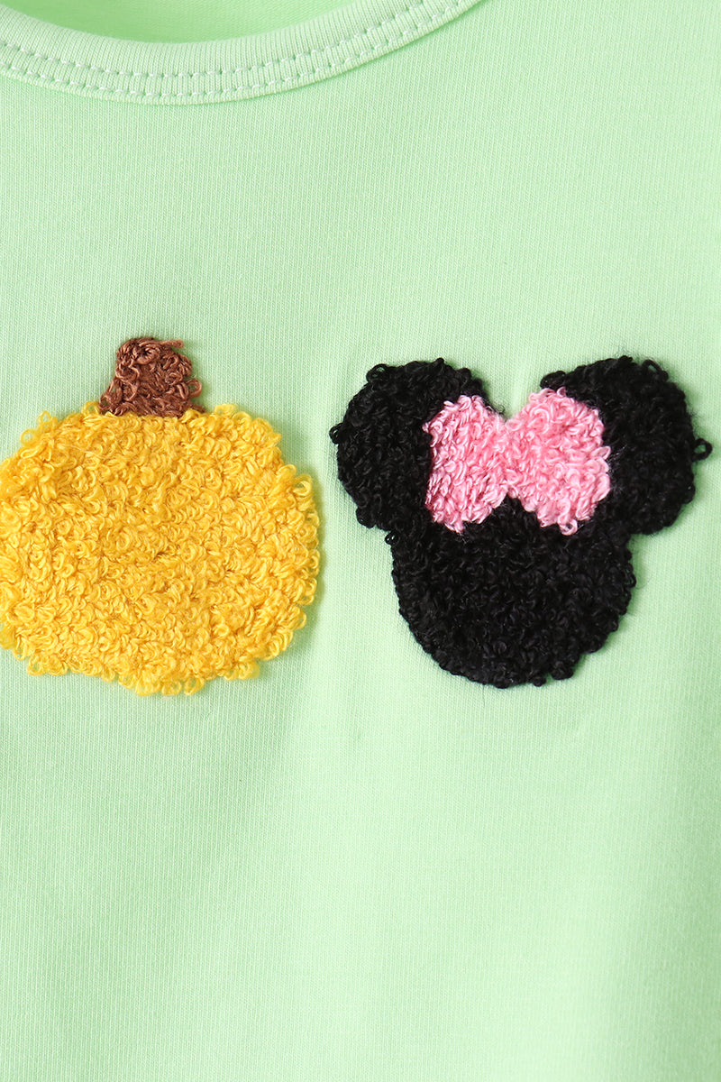 Light green french knot bloomer set