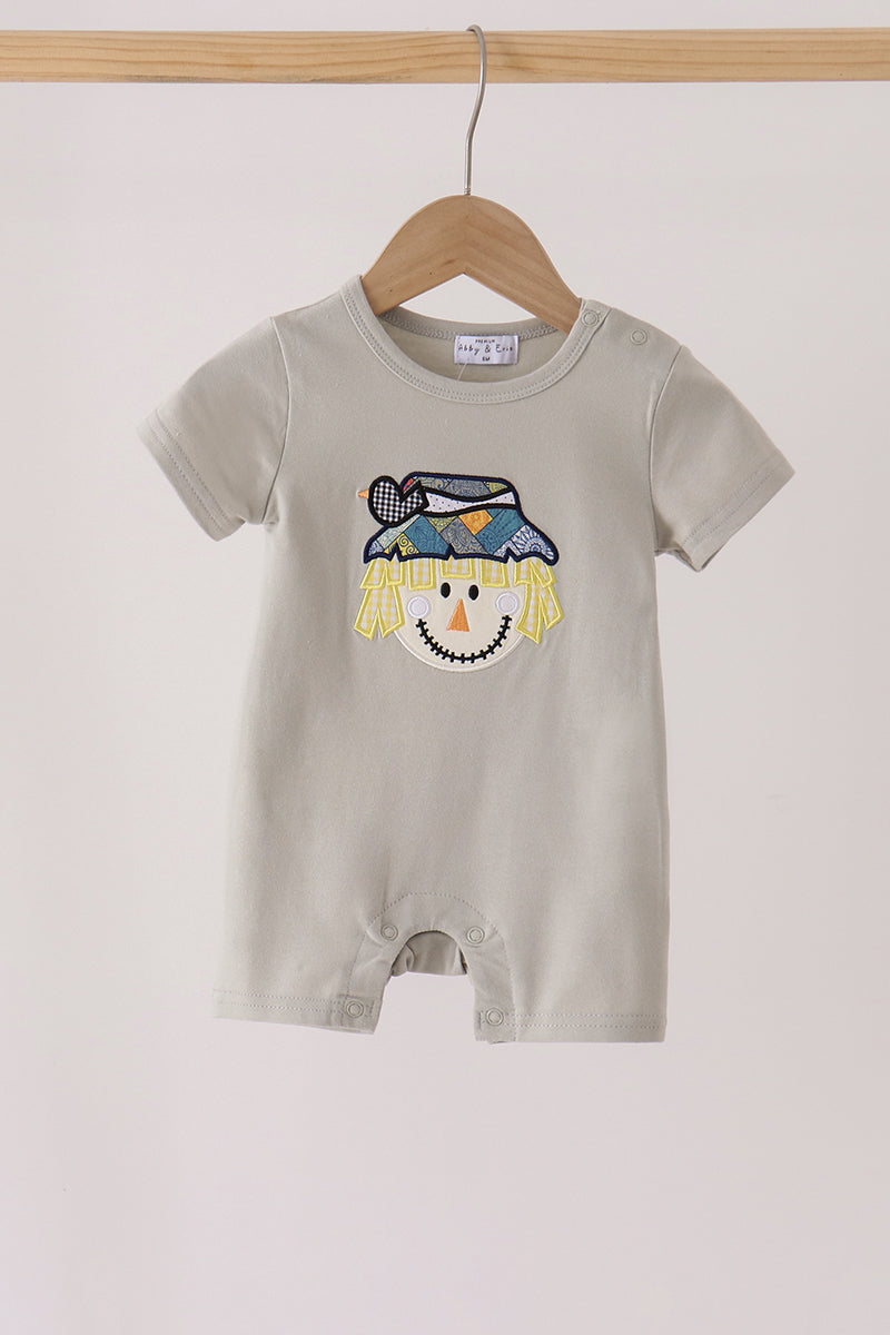 Scarecrow Embroidery Romper